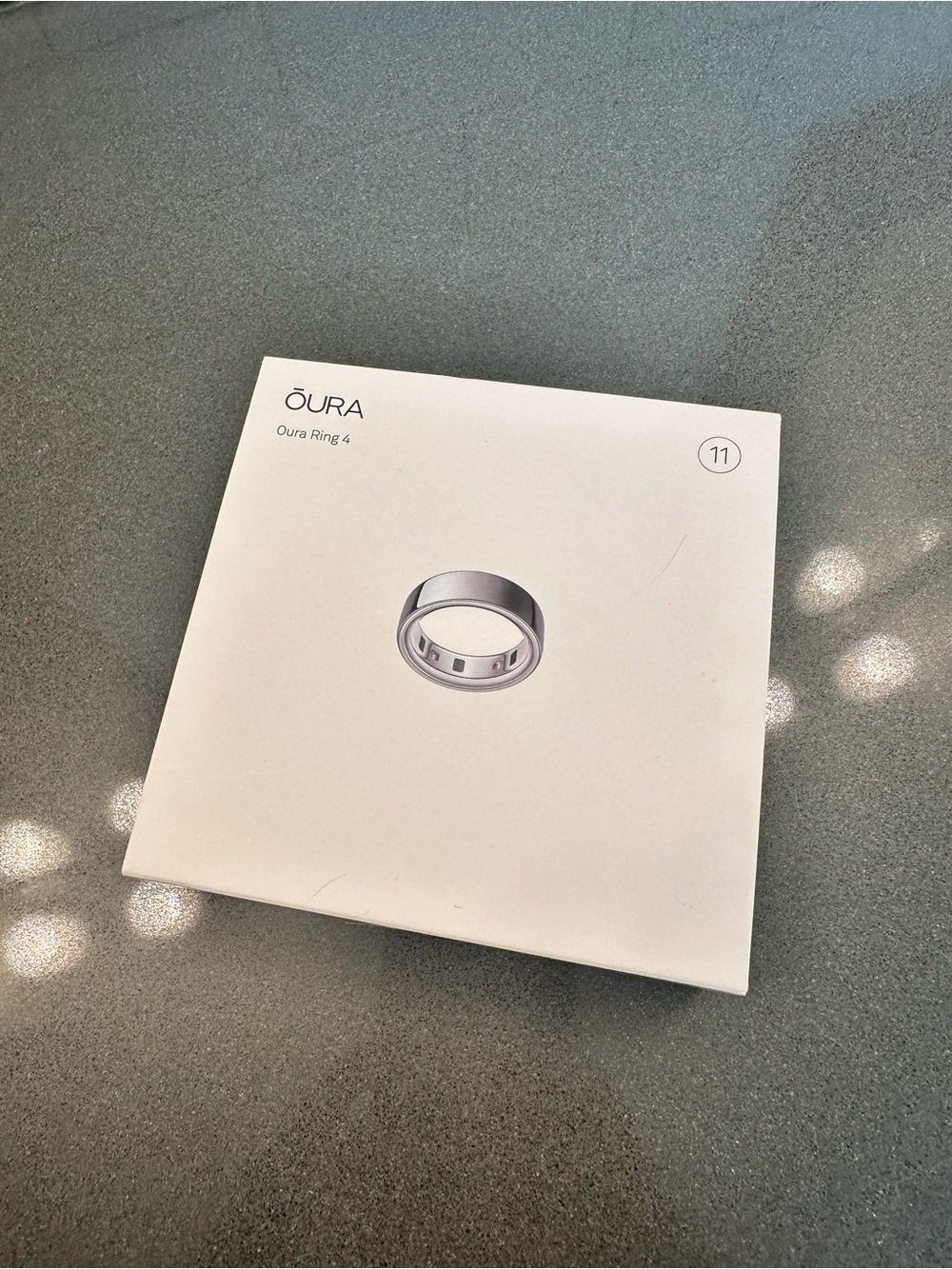 NWT Oura Silver Oura Ring 4 Boxed